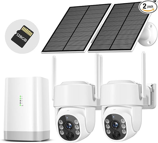 Security Cameras Wireless Outdoor 5G& 2.4G, No Subscription, 2 Cam-Kit by STARTWITHGianteye