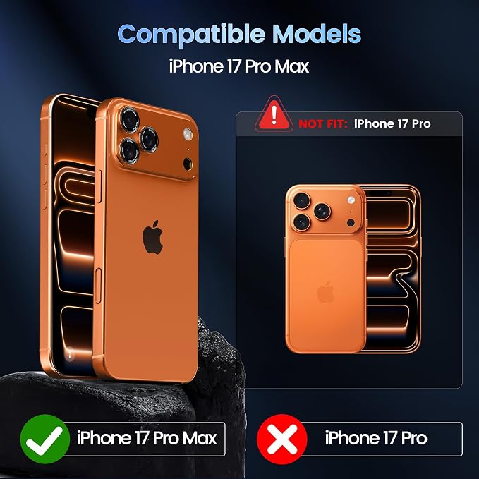 CACOE Camera Lens Protector for iPhone 17 Pro Max - Image 6