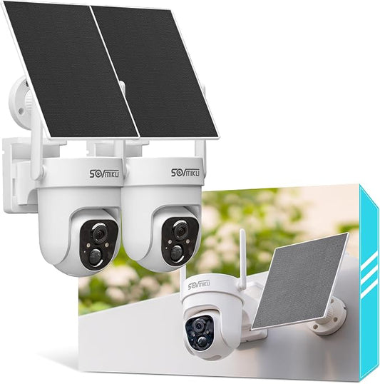 Vicohome 2CQ4 2K AI Solar Security Camera Wireless Outdoor, Battery Powered Cam by sovmiku
