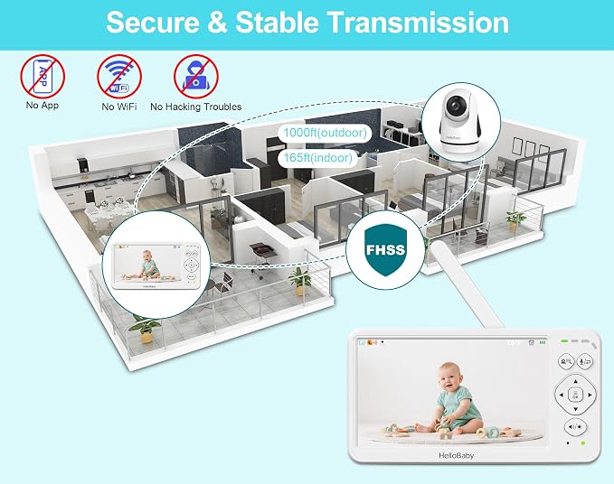 HelloBaby 6” Video Baby Monitor - Image 6