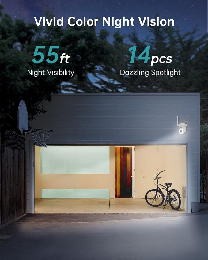 ZUMIMALL 2.5K Wired Cameras for Home Security, 2.4G/5G WiFi Outdoor Security - Image 5