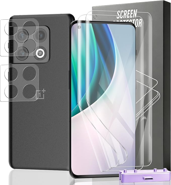 2+2 Pack Screen Protector for OnePlus 10 Pro Flexible TPU Film by Unknown