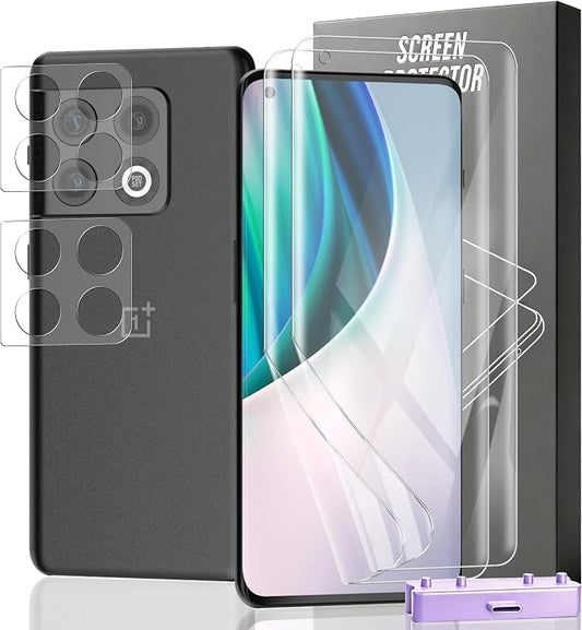 2+2 Pack Screen Protector for OnePlus 10 Pro Flexible TPU Film by Unknown