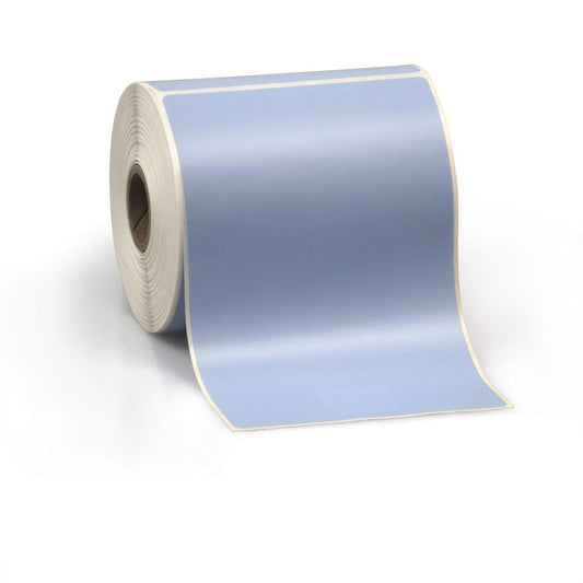4" X 6" Direct Thermal Perforated Stickers Labels for Shipping Labels, Inventory, and Color Coding - Compatible with Zebra, Rollo, Godex and More (Blue, 12 Rolls)