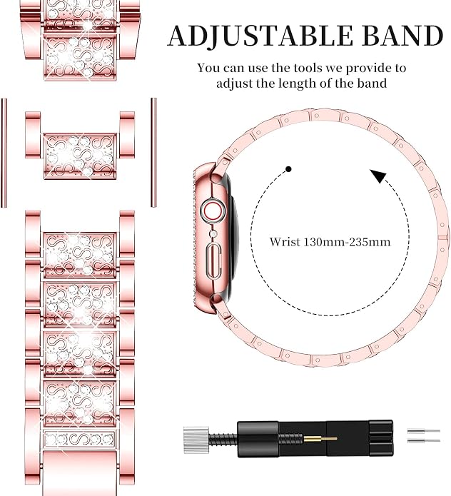 Mosonio Compatible with Apple Watch Band 38mm 40mm 41mm 42mm 44mm 45mm 46mm - Image 6