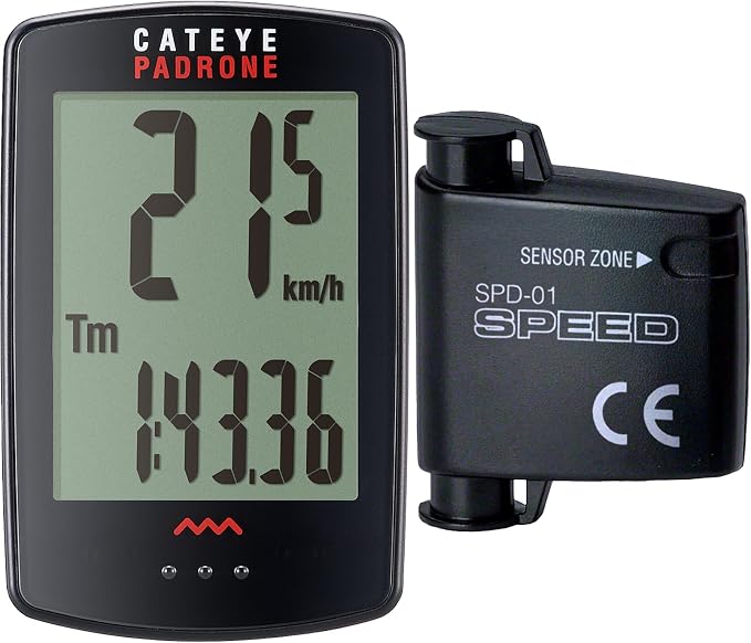 CATEYE Padrone Wireless Bike Computer – Oversized Display Cyclocomputer by CATEYE