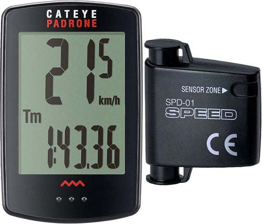 CATEYE Padrone Wireless Bike Computer – Oversized Display Cyclocomputer by CATEYE