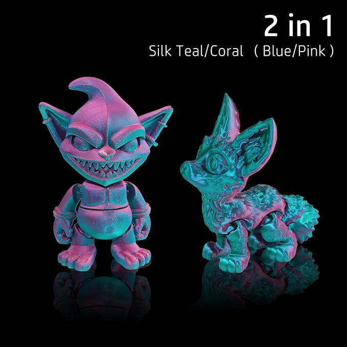 LOVOON 3D Printing Filament PLA, Silk Multicolor PLA Filament 1.75mm, DualColor - Image 2