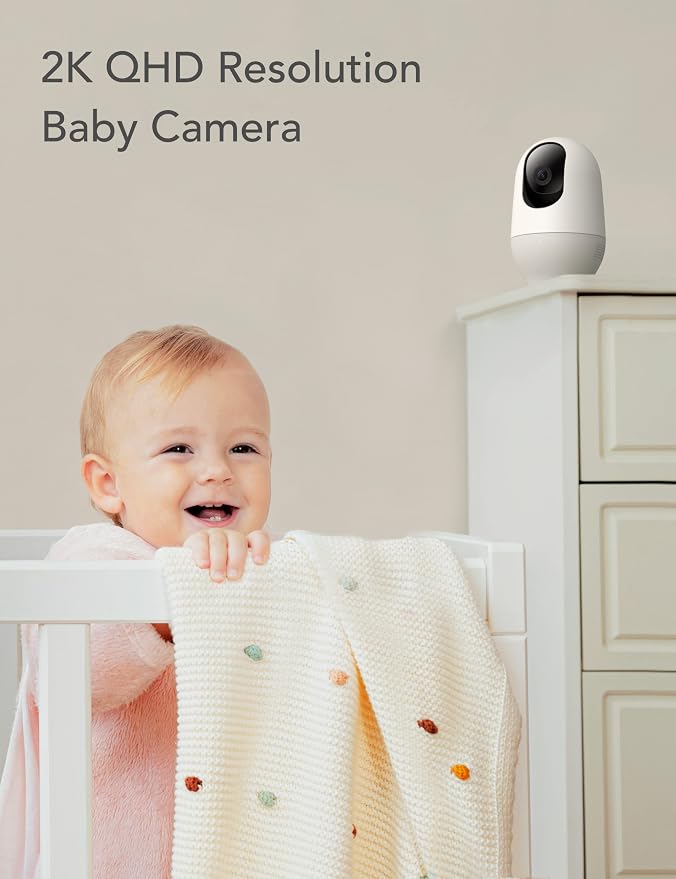 Nooie Baby Monitor with Camera 2 Pack, WiFi Baby Monitor Camera, 360-degree 2K - Image 3