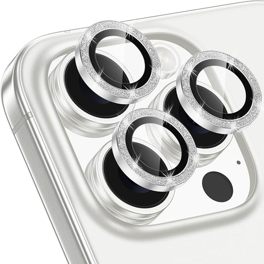 for iPhone 16 Pro/16 Pro Max Camera Lens Protector Bling Individual Metal by Xfilm