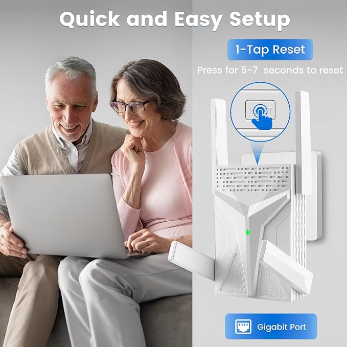 2026 AX1800 WiFi 6 Extender, WiFi Extender Signal Booster - Image 5