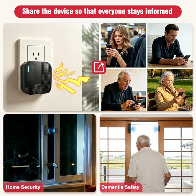WiFi Door Chime, SanJie Door Sensor Alarm - Image 5