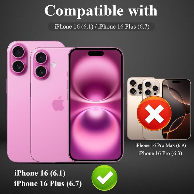 YWXTW [5 Pack Designed for iPhone 16 Camera Lens Protector, for iPhone 16 Plus - Image 2