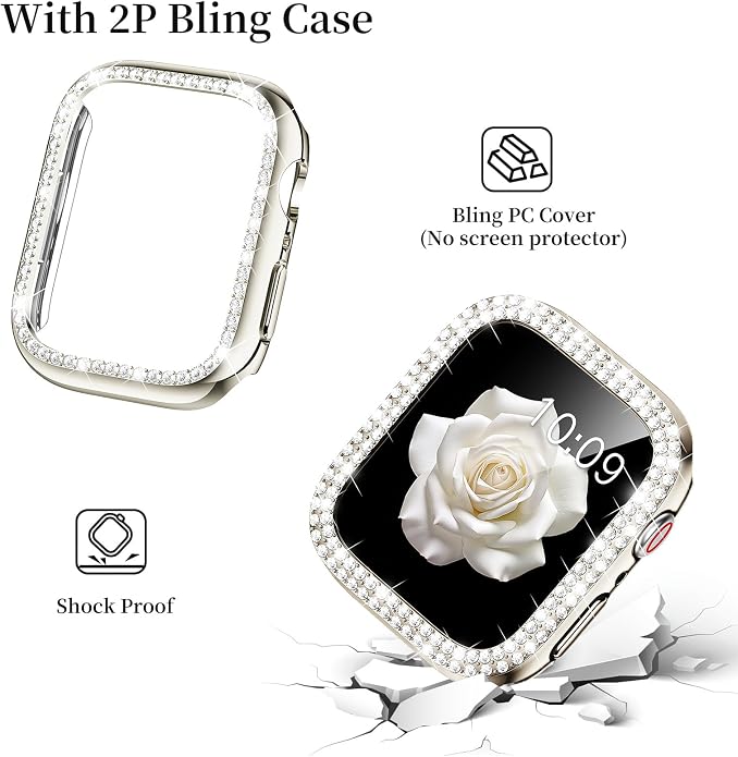 Mosonio Compatible with Apple Watch Band 38mm 40mm 41mm 42mm 44mm 45mm 46mm - Image 5