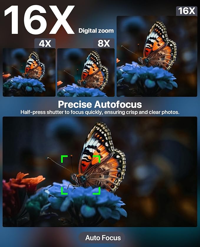 8K Digital Cameras for Photography, 2026 Autofocus 88MP WiFi Professional - Image 6