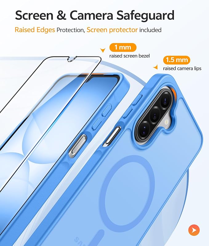 FNTCASE for Galaxy A17/A16 5G Phone Case: for Samsung A17 Cases Matte - Image 4
