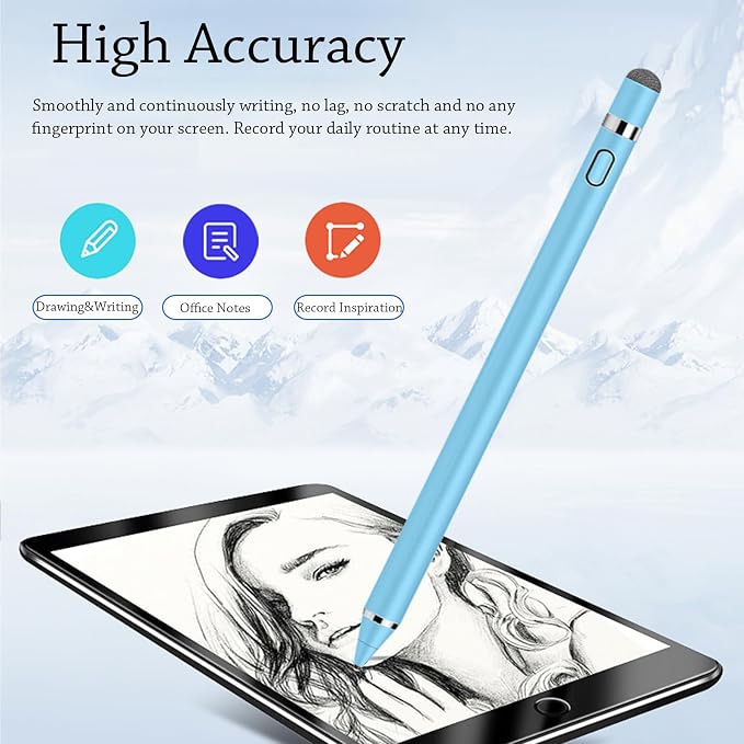 CMARS Active Stylus Pen for Touchscreen, Rechargeable Universal Pencil for iPad - Image 6