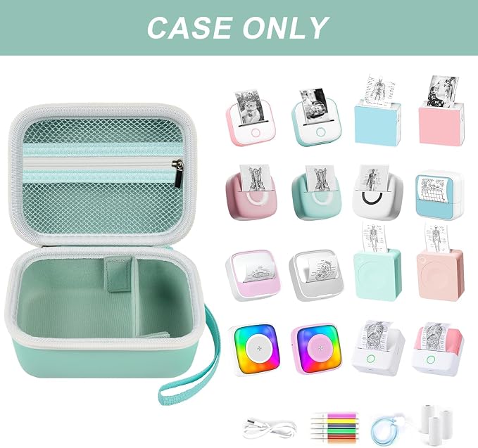 ANKHOH Label Maker Case for Memoking T02/ for Phomemo M02/ M02S/ M02 Pro/ Q30S/ - Image 2
