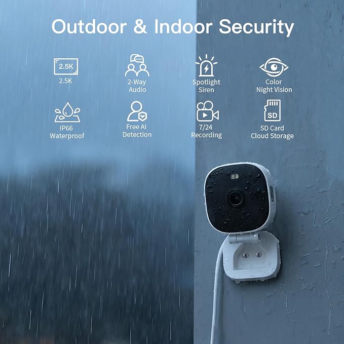 VIMTAG 4MP Security Camera, 2.4G/5G Outdoor Indoor Cameras - Image 4