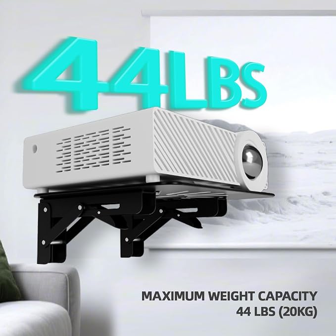 Mini Projector Shelf for Wall/Modem Shelf/Router Shelf/Router Mount/Cable Box - Image 3