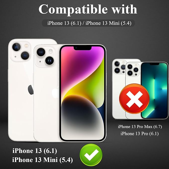 YWXTW [5 Pack Designed for iPhone 13 Camera Lens Protector, for iPhone 13 Mini - Image 2