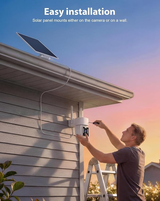 5G & 2.4G Wi-Fi Outdoor Camera Wireless, Solar Security Cameras Wireless Outdoor - Image 8