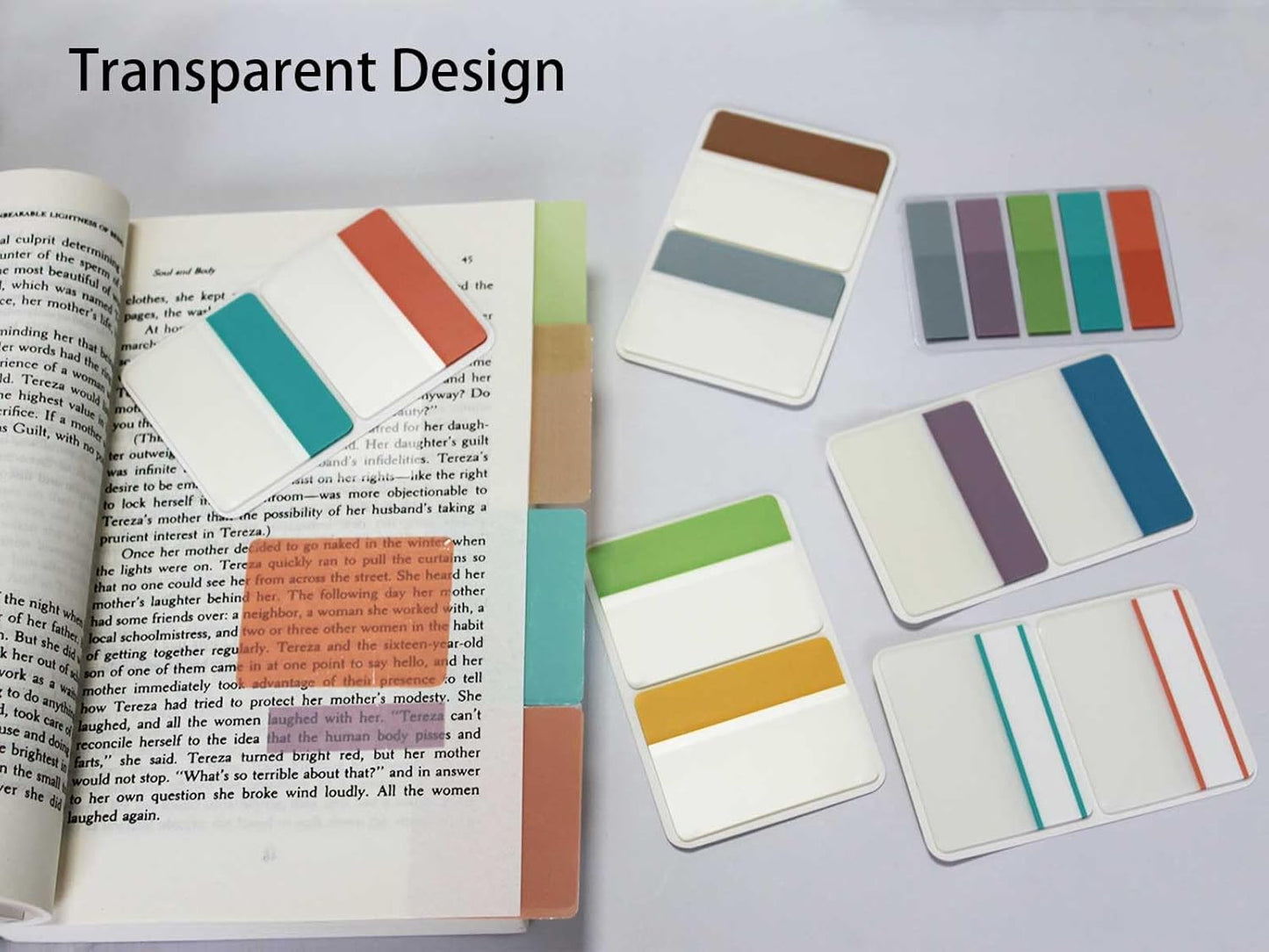 ELII 300 Pcs Tabs 2 Inch Sticky Index Tabs, Writable and Repositionable Book Tabs Page Tabs Colored Page Markers, Tabs for Books, Notebook Tabs, Tabs for Annotating Books (Pastel)