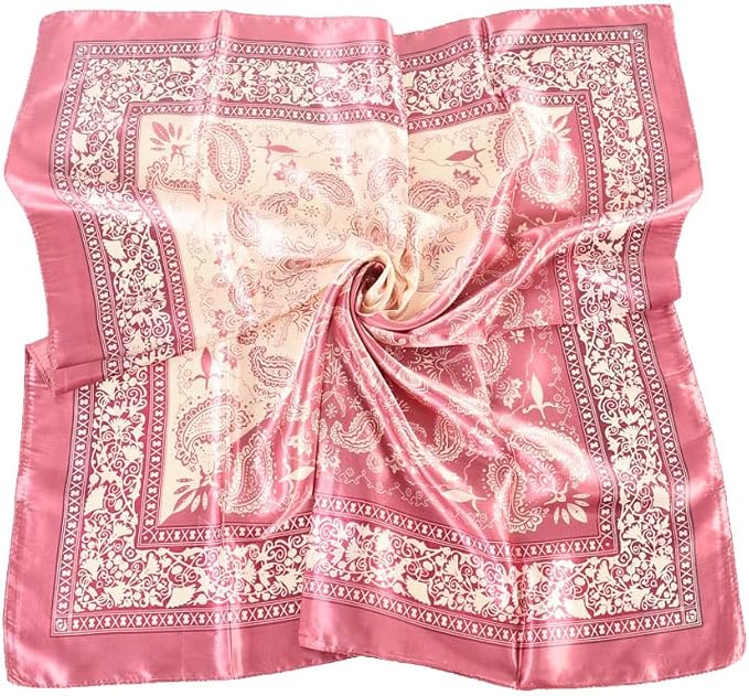 4Pcs Silk Head Scarves for Women Satin Hair Scarf 35”Large Square Bandana Silk - Image 2