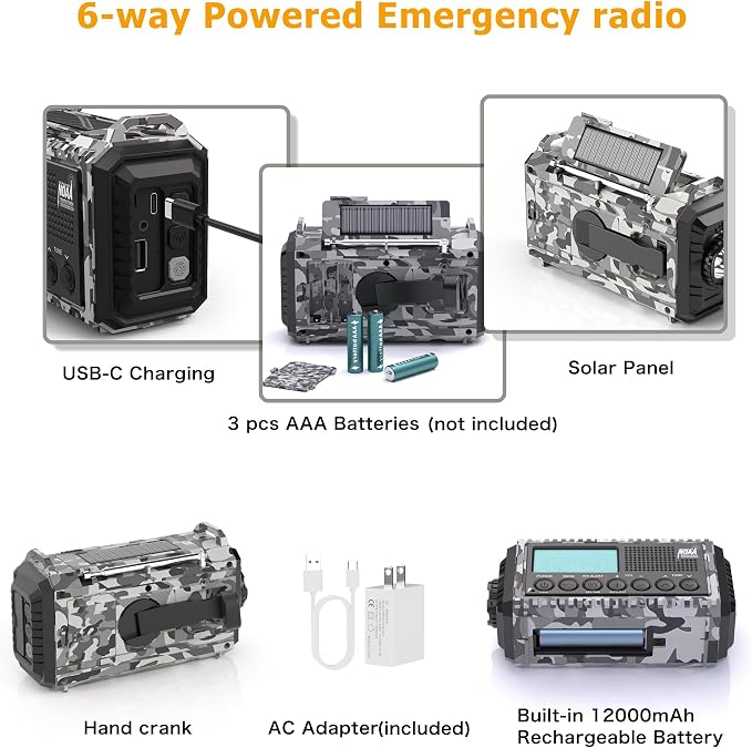 Eoxsmile Emergency Radio 12000mAh - Image 4