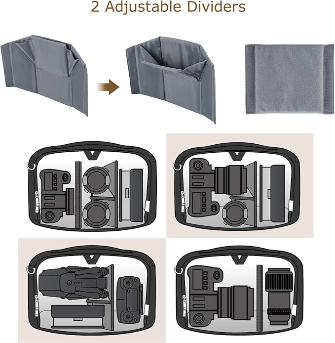 BAGSMART Camera Bag, SLR DSLR Canvas Camera Case, Water-resistant and - Image 4