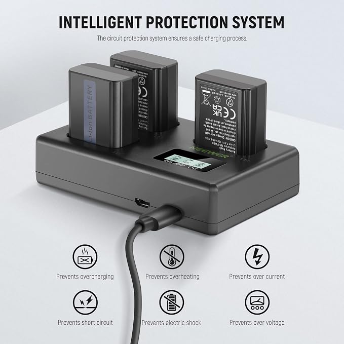 NEEWER Replacement Battery and Charger Set - Image 3