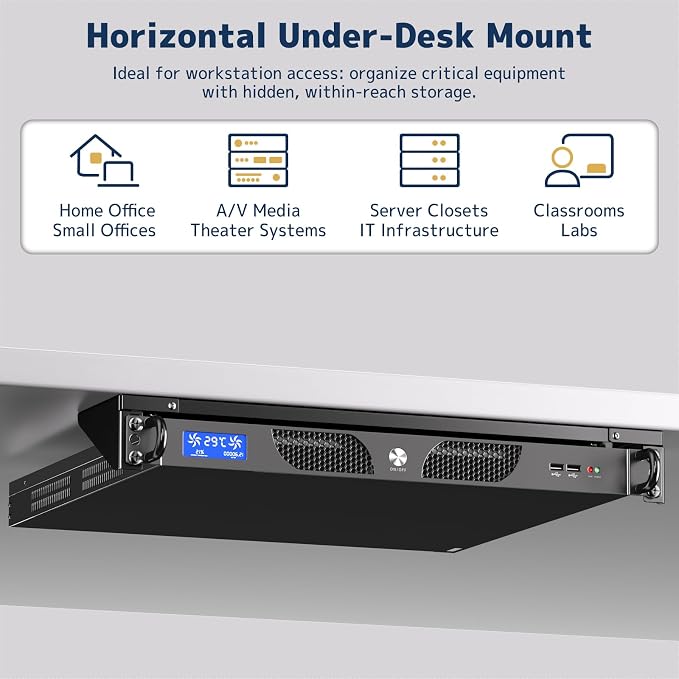 1U Vertical Wall-Mount Rack - Image 3