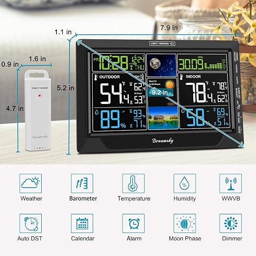 DreamSky Weather Station Indoor Outdoor Thermometer Wireless - Image 7