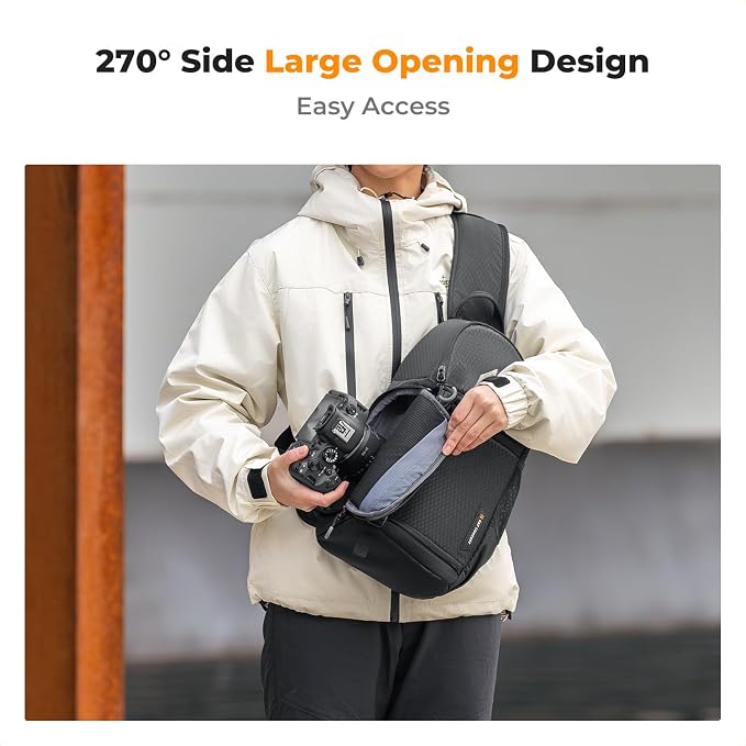 K&F CONCEPT Camera Sling Bag Crossbody Bag Camera Shoulder Backpack - Image 2