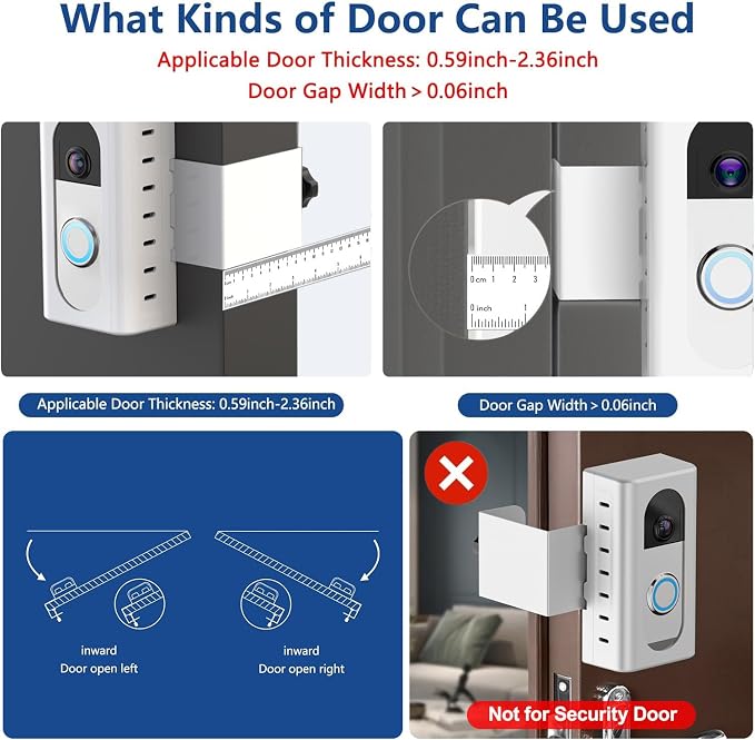 KIMILAR Anti-Theft Video Doorbell Mount Compatible - Image 3