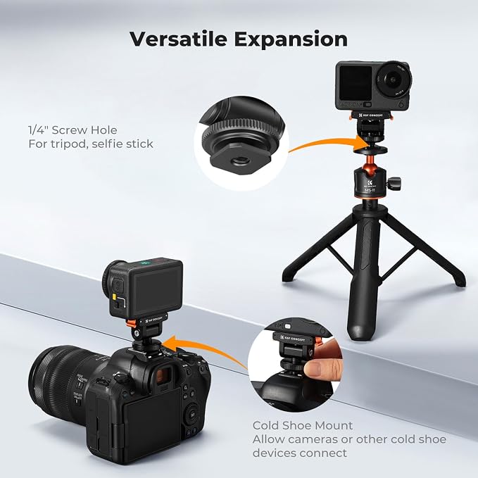 K&F CONCEPT Cold Shoe Mount Compatible - Image 3