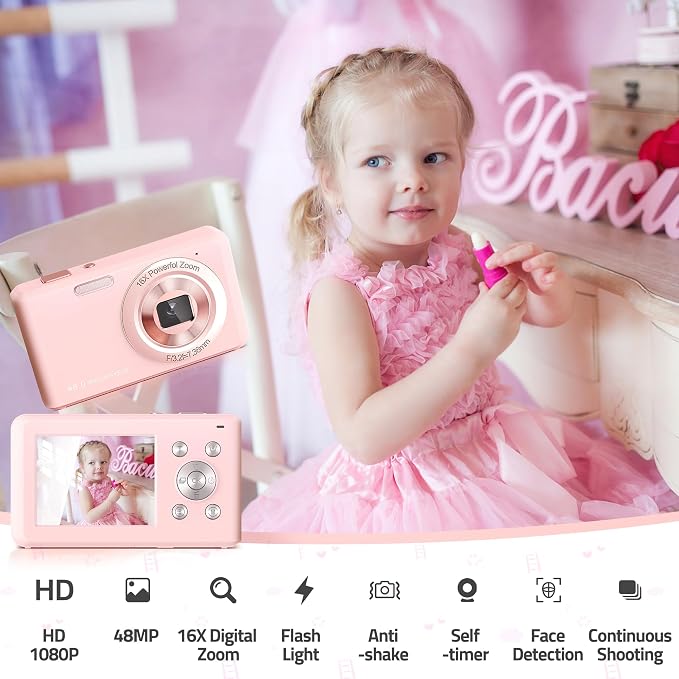 Digital Camera, FHD 1080P Compact Camera - Image 3