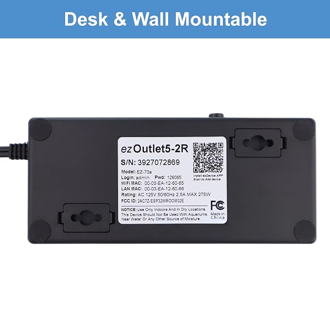 ezOutlet5-2R - Dual Outlet Internet Enabled IP & WiFi Remote Power Switch - iOS - Image 8
