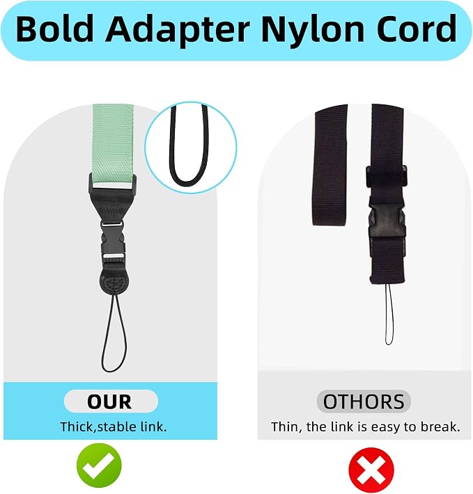 Adjustable Shoulder Strap:Comfortable iPad Strap Nylon Neck Lanyard - Image 3