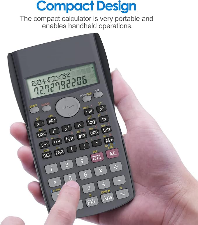 Helect 2-Line Engineering Scientific Calculator, Suitable - Image 4