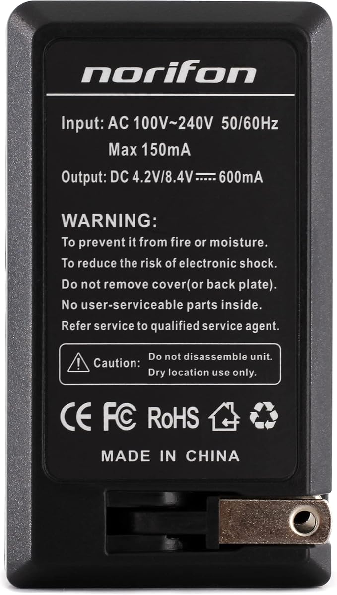 Norifon LI-10B Wall Charger for Olympus Camedia C-470, C-7000 Zoom, C-770 Ultra - Image 5
