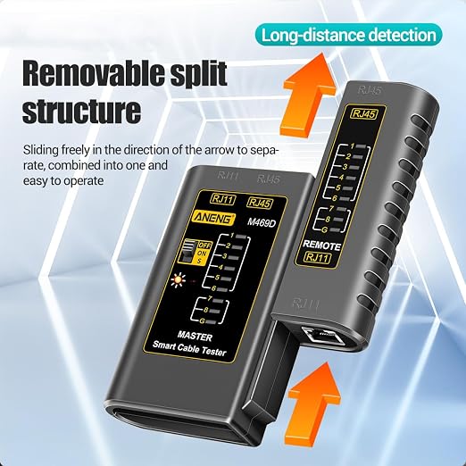Network Cable Tester for RJ45 RJ11 RJ12 Port Network Ethernet Wire Test - Image 3