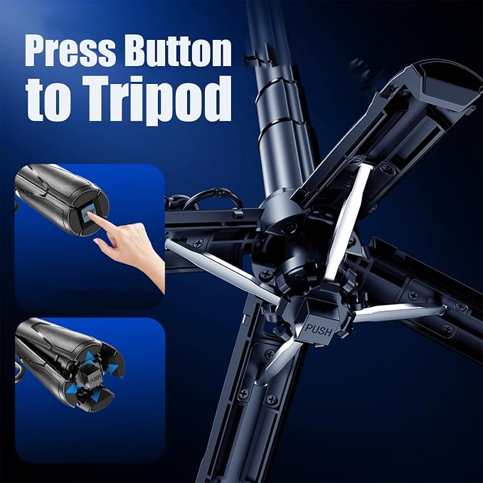4 in 1 Magnetic Tripod Pocket Selfie Stick Extends to 1.5ft Cell Phone Stand - Image 5