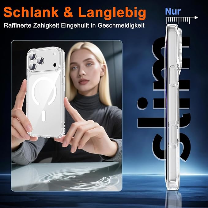 for iPhone 17 Pro Max Case Clear, Magnetic iPhone 17ProMax Case - Image 6