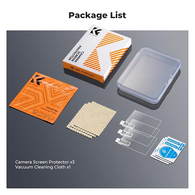 K&F CONCEPT 3 Pack Camera Screen Protector Compatible - Image 6