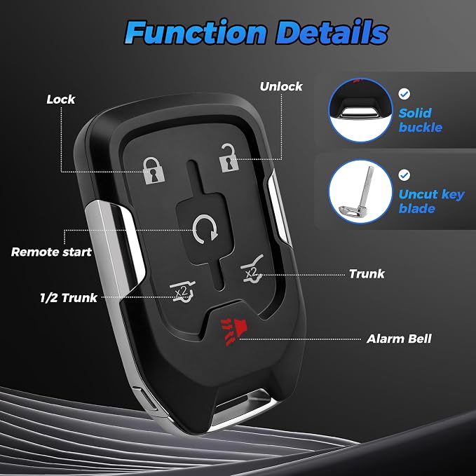 Smart Key Fob 2Pcs 13580802 315MHz HYQ1AA Keyless Entry Remote Start Control - Image 5