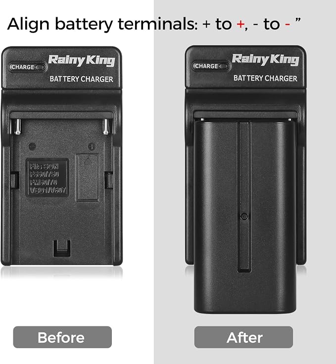 NP-F550 Battery Charger for Sony NP-FM50 - Image 6