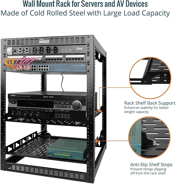 Tecmojo 16U Open Frame Network Rack - Image 3