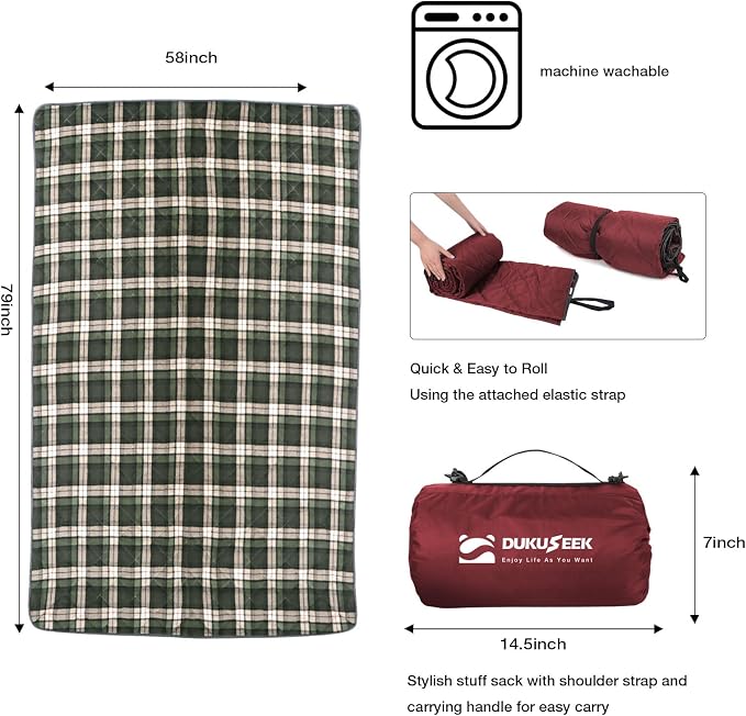 DUKUSEEK Waterproof Camping Blanket - Image 4