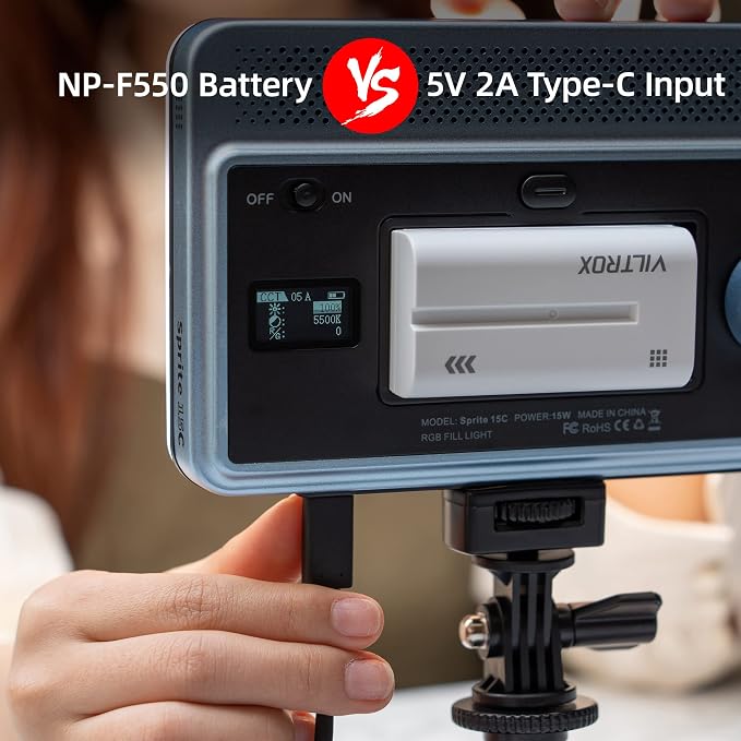 VILTROX RGB Led Panel Light, Smartphone Control Full Color On Camera LED - Image 6